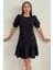 Tüvit Kumaş Midi Boy Sıfır Yaka Cep Detaylı Kadın Elbise 029 1