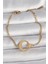 316L Çelik Gold Renk Ay Yıldız Model Kadın Bileklik - TJ-BB6661 1