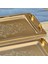 Tuğba Gold Kaplama 1mm Paslanmaz Çelik 2li Tepsi 18/10 4