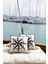Marin Serisi Pusula Punch Panç Desen Nakışlı Kırlent Kılıfı 1 Adet 43 x 43 cm 1