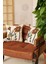 Çiçek Püsküllü Keten Dekoratif Kırlent Kılıfı Yastık Kılıfı 1 Adet 43 x 43 cm 2