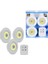3lü Uzaktan Kumandalı Yapışkanlı Kablosuz LED Spot Lambalar (4881) 1