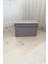 Mini Çok Amaçlı Saklama Kutusu,kutu Hurç,kutu,organizer,oyuncak Kutusu Gri Puantiye Desen 30 x 40 x 25 2