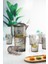 Akrilik Füme Sürahi 2,3 Lt Ve 6'Lı & Su Meşrubat Kahve Yanı Bardağı 400 Ml Seti ( Cam Değildir ) 2