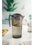 Akrilik Füme Sürahi 2,3 Lt Ve 6'Lı & Su Meşrubat Kahve Yanı Bardağı 400 Ml Seti ( Cam Değildir ) 3