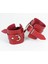BRF02 Kelepçeli Arkası Açık Harness Kırmızı Deri Seti 1002 (Mulvix) 3