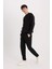 Slim Fit Dar Kesim Fermuar Cepli Pike Eşofman Altı D5258AX25SP 2