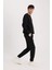 Slim Fit Dar Kesim Fermuar Cepli Pike Eşofman Altı D5258AX25SP 4