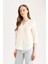 Regular Fit Apaş Yaka Basic Düz Pamuklu Yarım Kollu Gömlek E5949AX25SP 3