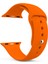 Apple Watch Uyumlu Series 5 44 mm Silikon Kordon Turuncu 1