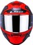Storm 2 Faster Mat Kırmızı Kapalı Motosiklet Kaskı Gri Camlı 4