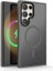 Samsung Galaxy S24 Ultra Uyumlu Kılıf Zebana Fros Silikon Kılıf (Kablosuz Şarj Destekli) Gri 1