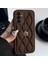 Samsung Galaxy A16 Uyumlu Kılıf Zebana Camellia Deri Kılıf Kahverengi 1