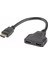 HDMI Splitter Adaptör Kablosu, Erkek-Hdmi Dişi x 2 Adaptör 30 cm Kablo Çoklayıcı Splitter, Aynı Anda Iki Aynı TV1080P 1