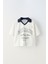 Sloganlı Polo Yaka T-Shirt Geniş Eşofman Alt-Üst Takım Kız Çocuk 5