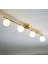 Mylights Dmrtlü Mat Sarı Kaplama Salon Avize 100 cm Modern Avize Opal Camlı 1