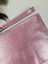 Deri Clutch Çanta Simli Pembe Renk 3