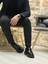 BLACK MOSTAD 3009 SHİNY HAKİKİ DERİ RUGAN ERKEK CASUAL SİYAH 5
