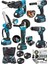 5'makina 20AH 3 Akülü Spiral Taşlama&13 mm Matkap Vidalama&Dal Budama Testere&Somun Sökme&Kırıcı Hilti 1
