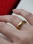 Çelik Alyans Yüzük 4mm Bombeli Gold 3