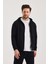 Unisex Kapüşonlu Fermuarlı Yandan Girme Cepli Sweat 2