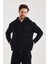 Unisex Kapüşonlu Fermuarlı Yandan Girme Cepli Sweat 3