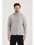 Unisex Kapüşonlu Fermuarlı Yandan Girme Cepli Sweat 1
