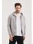Unisex Kapüşonlu Fermuarlı Yandan Girme Cepli Sweat 4