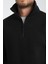 Pamuklu içi Polarlı Dik Yaka Kanguru Cepli Sweatshirt 5