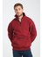 Pamuklu içi Polarlı Dik Yaka Kanguru Cepli Sweatshirt 3