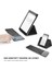 B033 Kablosuz Klavye ve Taşınabilir Üç Katlı Bluetooth Kablosuz Klavye, (Koyu Gri) 5