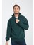 Oversıze Pamuklu içi Polarlı Dik Yaka Yarım Fermuar Sweatshirt 1