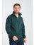 Oversıze Pamuklu içi Polarlı Dik Yaka Yarım Fermuar Sweatshirt 2