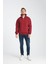 Oversıze Pamuklu içi Polarlı Dik Yaka Yarım Fermuar Sweatshirt 1