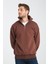 Oversıze Pamuklu içi Polarlı Dik Yaka Yarım Fermuar Sweatshirt 3