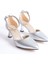 Shoes Kadın Gümüş Taşlı Stiletto Ayakkabı 4