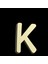 14 Ayar Altın Kolye Ucu "k"harfi GM745 0.5 gr 4