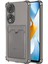Honor 70 Uyumlu Kılıf Darbe Emici Köşe Korumalı Kartlıklı Cüzdanlı Silikon Kapak - Füme 1