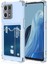 Oppo Reno 7 Uyumlu Kılıf Darbe Emici Köşe Korumalı Kartlıklı Cüzdanlı Silikon Kapak - Şeffaf 1