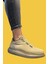 3 Bantlı Rahat Yüksek Taban Vizon Süet Erkek Sneakers Ayakkabı 889 4