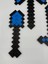 Minecraft 4'lü ( Balta - Kılıç - Ok - Kürek ) LEGO Hediyelik Mavi 3