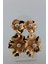 Incili Gold Çiçek Model Çelik Küpe 2