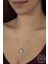 Swr Crystal 16 mm Black Dıamond Kadın Gümüş Kolye 1