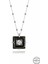Swr Crystal 16 mm Black Dıamond Kadın Gümüş Kolye 2