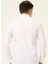 Slim Fit Klasik Yaka Armürlü Beyaz Erkek Gömlek GM2024700341 4