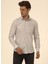 Slim Fit Klasik Yaka Düz Mavi - Buz Erkek Gömlek GM1007100515 1