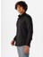Slim Fit Klasik Yaka Armürlü Siyah Erkek Gömlek GM2024700413 4