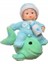 Buffer Decotown Hediyelik Sevimli Mavi Bebek Biblo Polyester Süs Eşyası 1