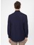 Regular Fit Klasik Yaka Armürlü Lacivert Erkek Gömlek GM2025000274 5