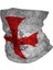 Tapınak Şövalyeleri Çapraz Boyunluk Erkek Kadın Uv Koruma Kış Hristiyan Haçlı Mühür Motto Bandana Atkı Yürüyüş Için (Yurt Dışından) 1